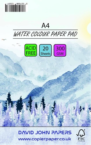 Watercolour pad 300gsm 20 - watercolour,