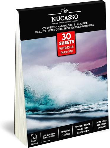 Watercolour paper pad - paper, natural