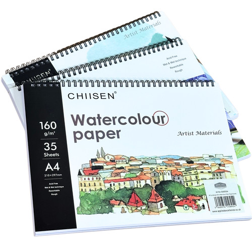 Watercolour paper pad spiral - watercolour,