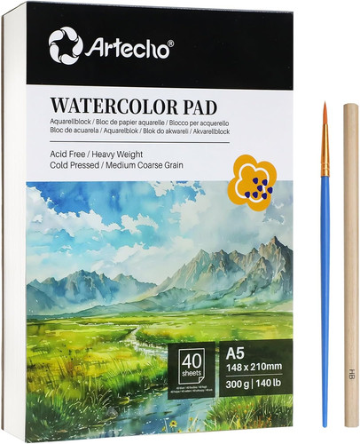 Watercolour paper pad 40 - a5,