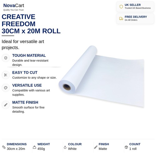 White sketch paper 30cm x - white,