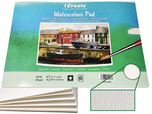 Create watercolour pad - create,