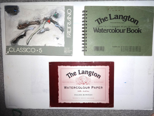 Watercolour paper pads part - watercolour,